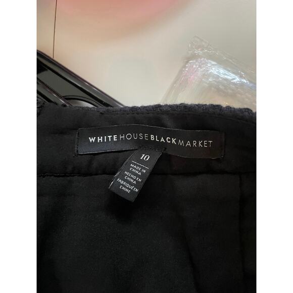 Black Pleated Mini Skirt WHBM medium large - Picture 5 of 5